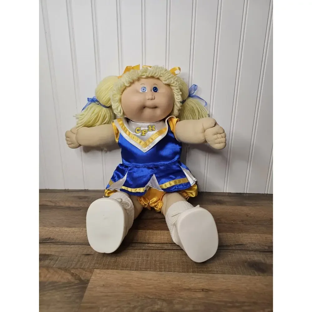 Cabbage Patch Kids 1984 Blonde Hair Blue Eye Cheerleader Doll Vintage
